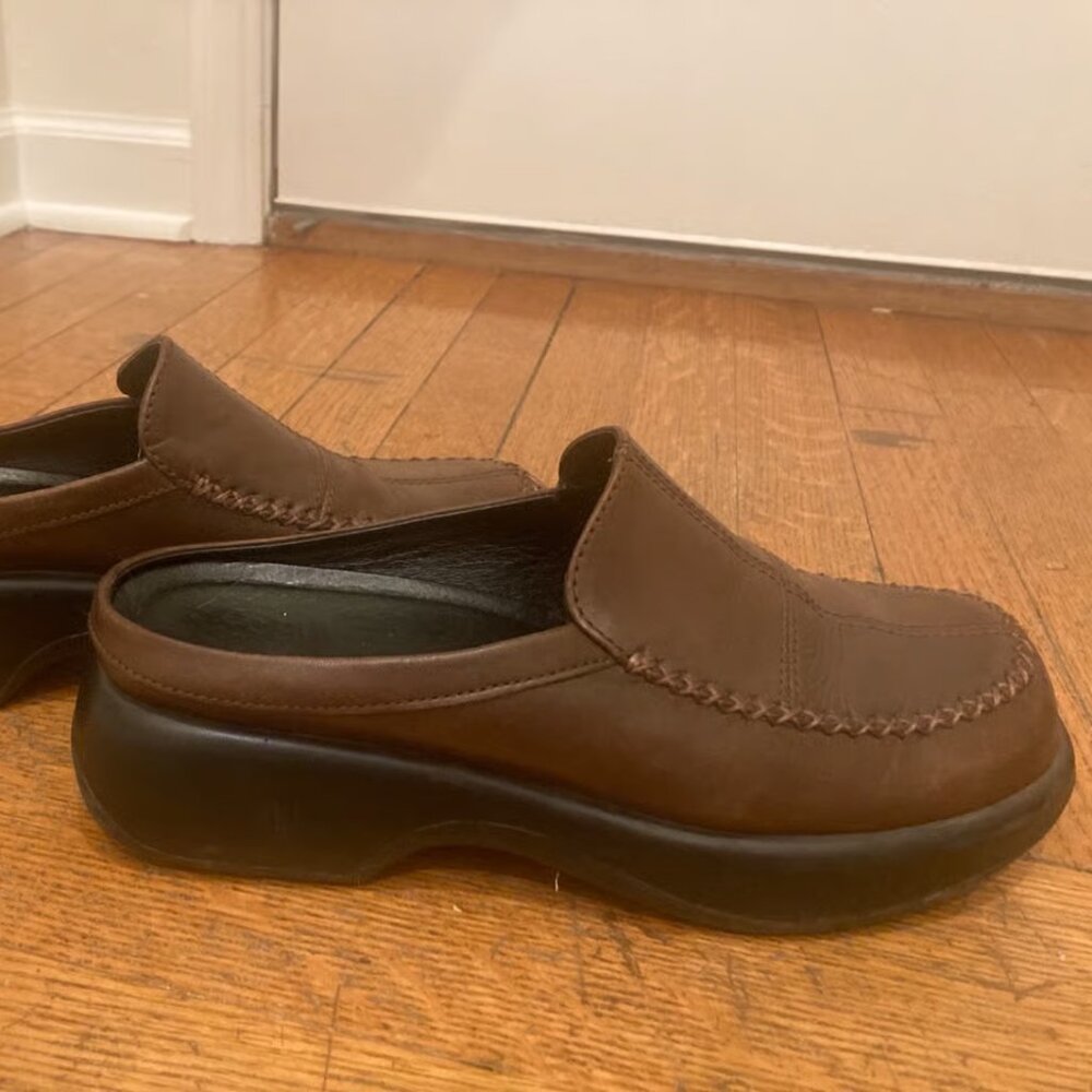 Dansko Brown Clogs leather brown 40